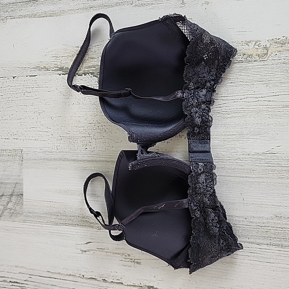 Victoria's Secret Angels IPEX dark gray lightly padded underwire bra Size 34C - Picture 2 of 13